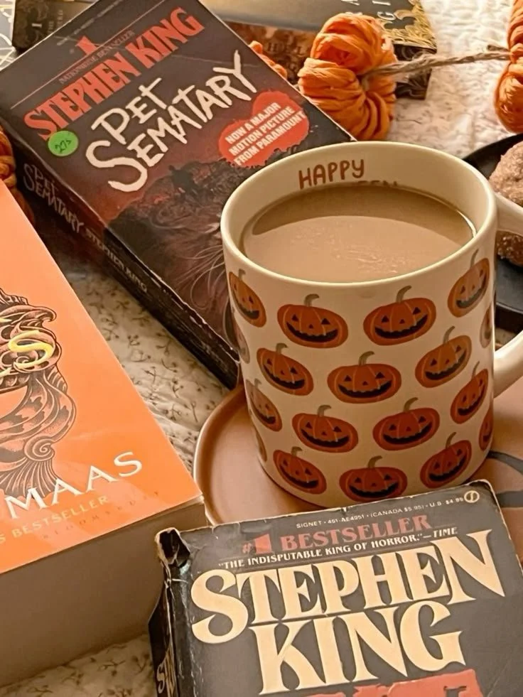 Cozy fall aesthetic featuring autumn leaves and warm hues