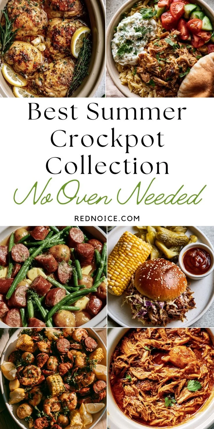 Best summer crockpot collection for easy, no-oven meals