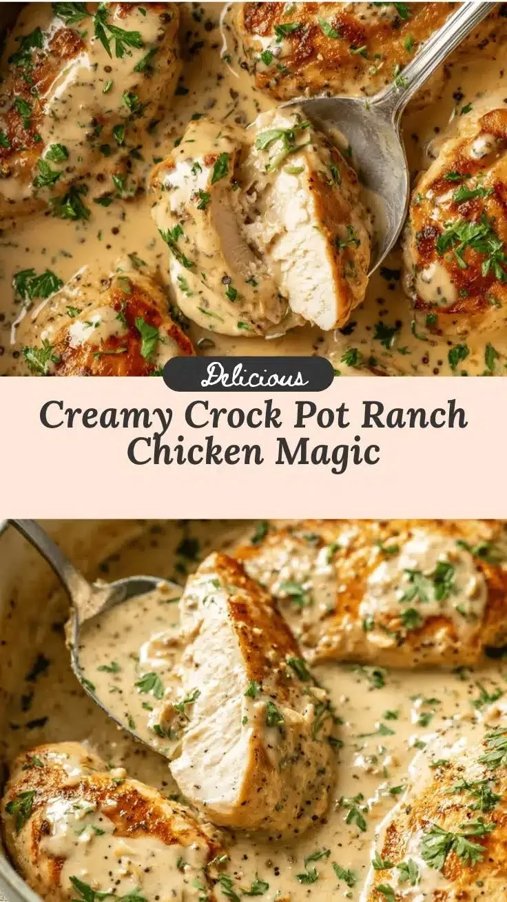 Crock Pot Ranch Chicken Recipe for easy weeknight dinners