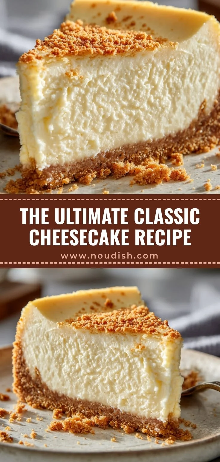 Creamy and delicious homemade classic cheesecake slice on a plate