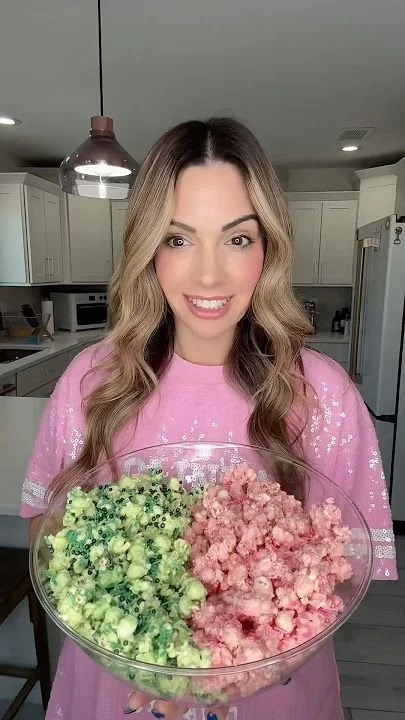 Homemade wicked popcorn recipe for the Wicked movie viewing party.